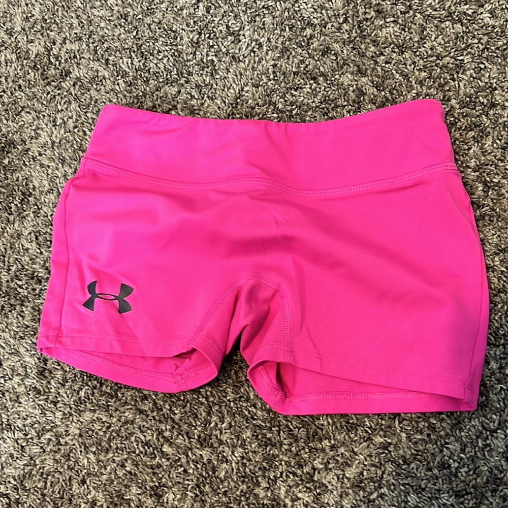 Under Armour girls spandex shorts.